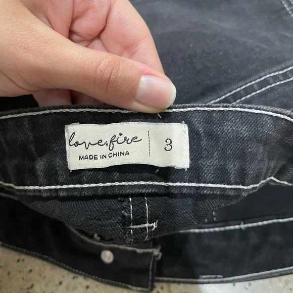 Black Denim Skirt - Picture 3 of 5